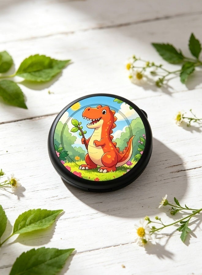 2 Pack Cute Cartoon Silicone AirTag Holder with Safety Hidden Brooch Pins Discreet Anti-Lost AirTag Case for Kids Clothing Backpack Luggage Pet Collar Signal Unobstructed Child Location Tracker Cover (AirTag Not Included) - Image 2