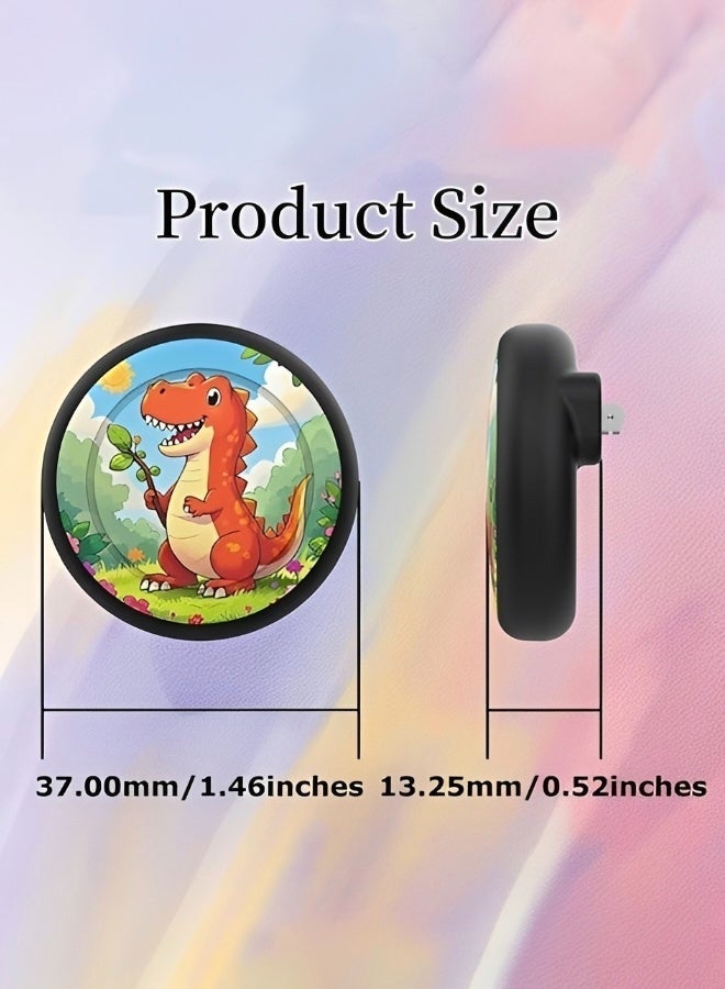 2 Pack Cute Cartoon Silicone AirTag Holder with Safety Hidden Brooch Pins Discreet Anti-Lost AirTag Case for Kids Clothing Backpack Luggage Pet Collar Signal Unobstructed Child Location Tracker Cover (AirTag Not Included) - Image 4