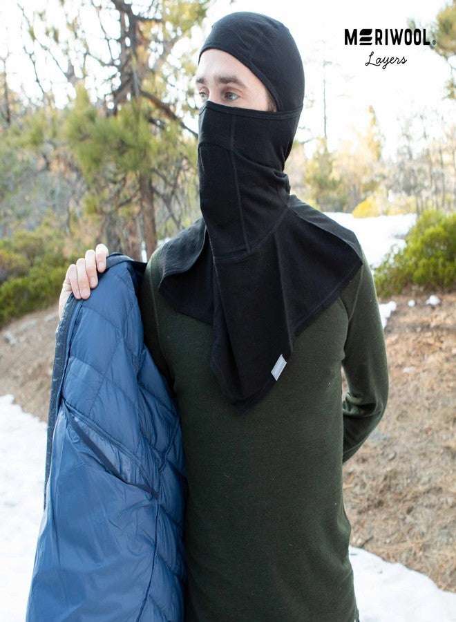 MERIWOOL Ski Mask for Kids 100% Merino Wool Balaclava Winter Face Snow Mask - Image 4