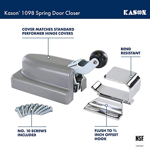 Kason 1098 Spring Door Closer, Flush Hook, 11098000004 - Image 2
