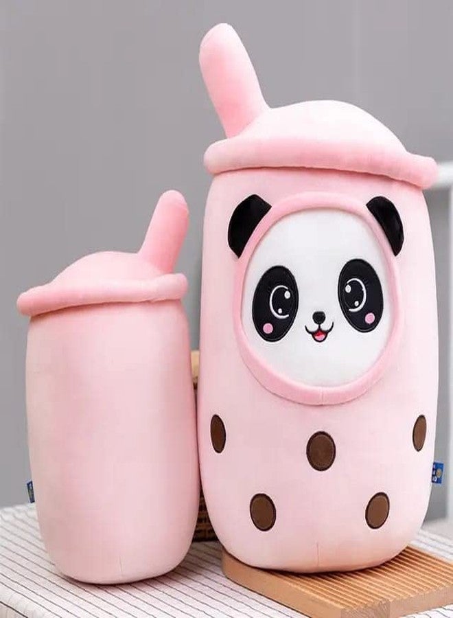 TechMax Solution Panda Tea Stuffed Plush Pillow Pink Round Eyes Milk Tea Warm Plush Sleeping Pillow Children’s Gift Decorations - Image 5