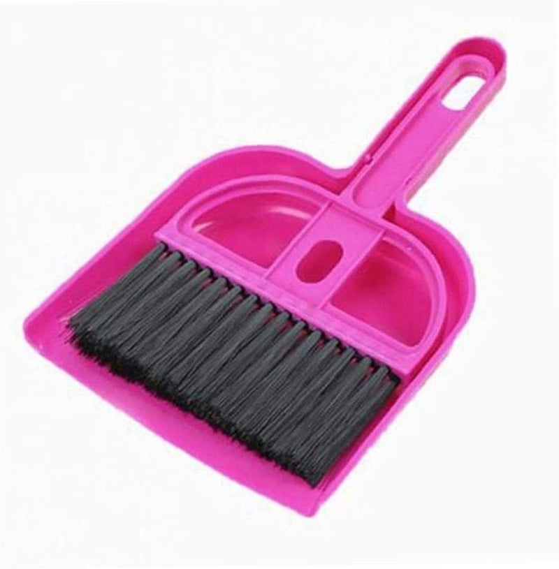 ServEzee Set of 2 Mini Dustpan and Brush Set Hand Broom Cute Little Whisk Dust Pan and Brush Set for Camping,Keyboard,Table,Desk,Window Gaps,Small Messes, Kids,Cat,Dog (Multicolor) - Image 2