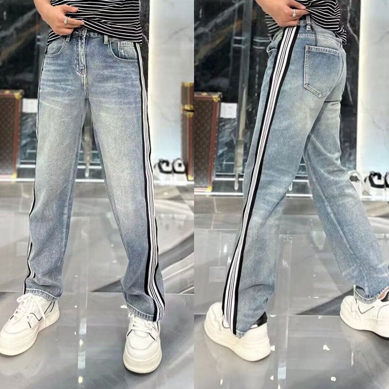 Unisex Casual Daily Denim Jeans - Image 1