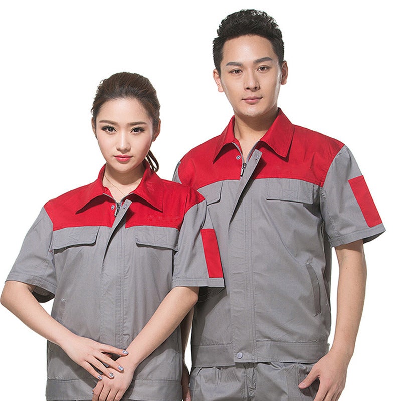 New Dongfeng Nissan Work Clothes Summer Thin Wear-Resistant Short-Sleeved Suit For Men 4S Shop Auto Repair Workshop Women - Image 1