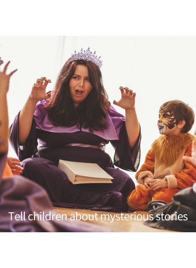 فيلسكرون تاج الملكة لأعياد الميلاد من فيلسرن كريستال أرجواني للنساء والفتيات، عصابة رأس الملكة لأعياد الميلاد، تاج الأميرة الأنيق مع أمشاط، إكسسوارات الشعر، ديكورات حفلات أعياد الميلاد السعيدة، هدية عيد ميلاد الأم - Image 5