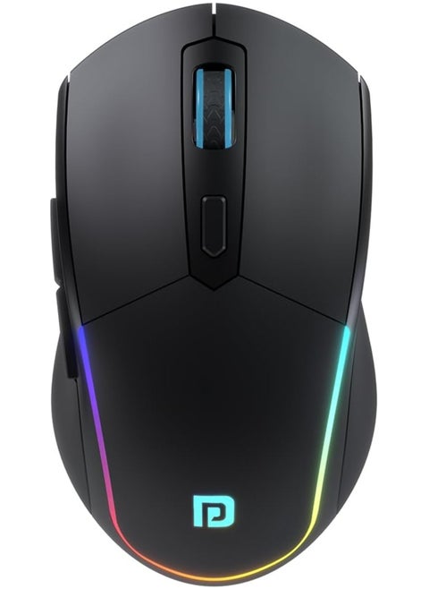 Portronics Toad One Wireless 2.4GHz and Bluetooth Connectivity Optical Mouse, Black