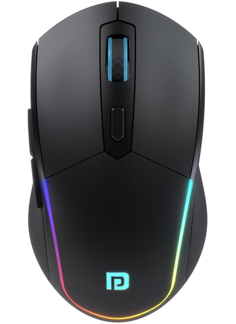 Portronics Toad One Wireless 2.4GHz and Bluetooth Connectivity Optical Mouse, Black