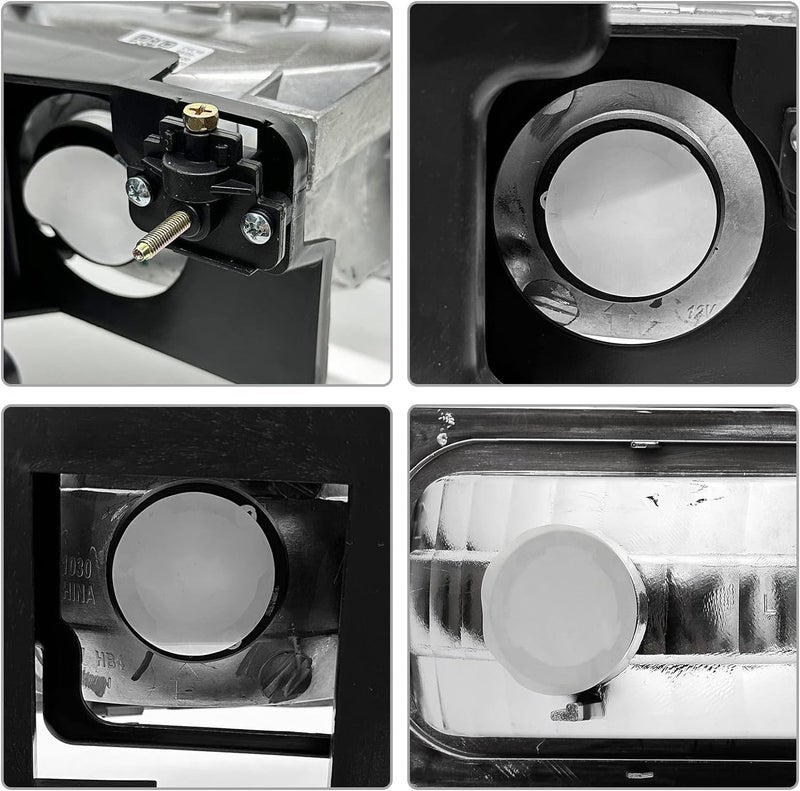 corkiauto 2Pcs Headlight Assembly for 1988-2002 Chevy GMC C/K Series and 1992-2000 Models - Image 4
