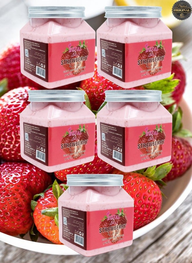 ROVAL 5 Pieces Strawberry Body And Face Scrub  - Image 1