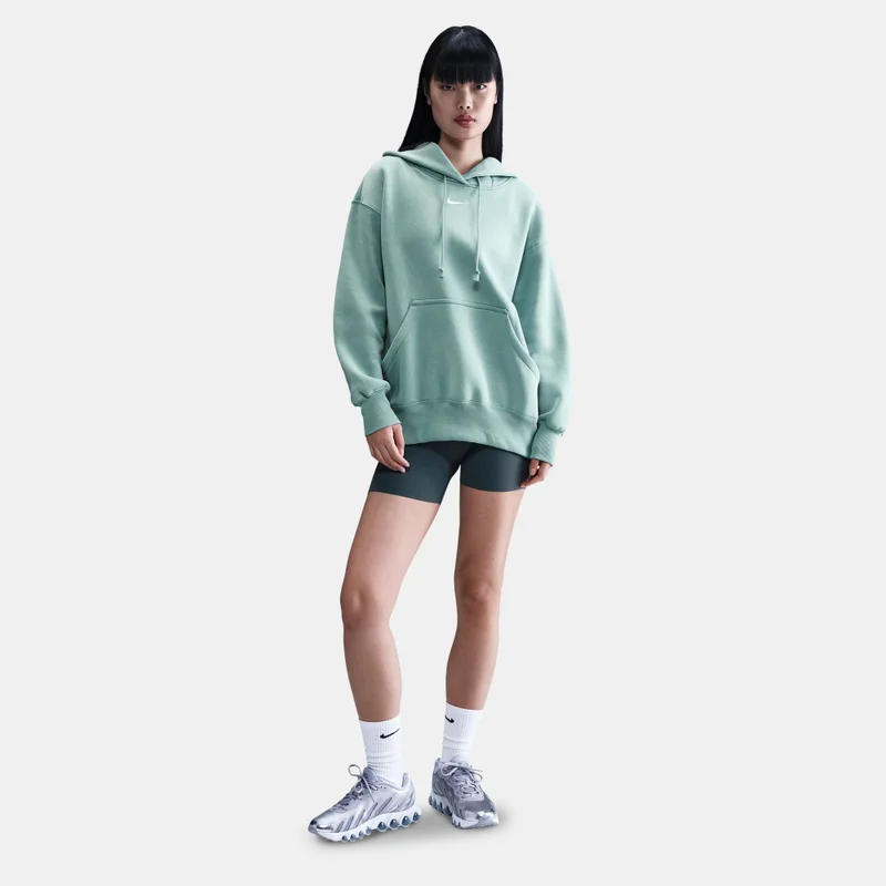 Nike Green Women's Sportswear Phoenix Fleece Hoodie for Women | Best Price UAE