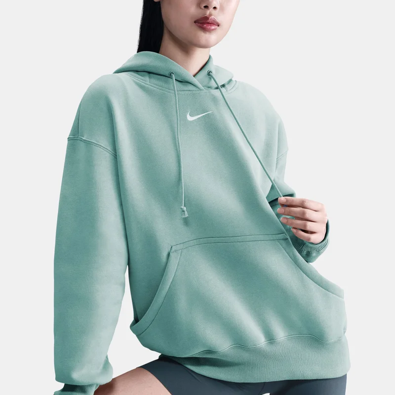 Nike Green Women's Sportswear Phoenix Fleece Hoodie for Women | Best Price UAE