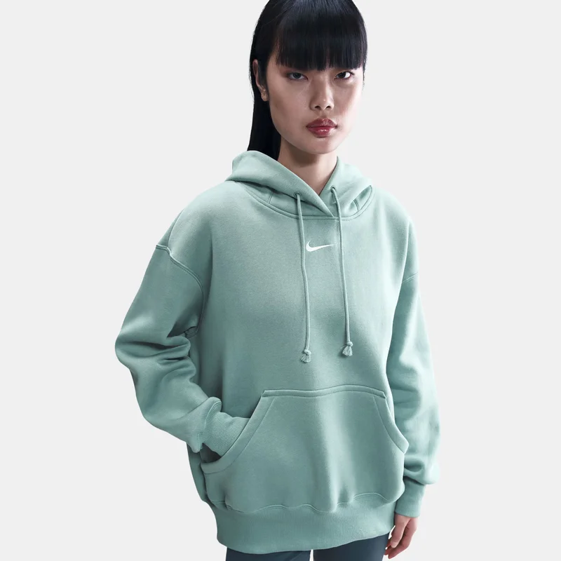Nike Green Women's Sportswear Phoenix Fleece Hoodie for Women | Best Price UAE