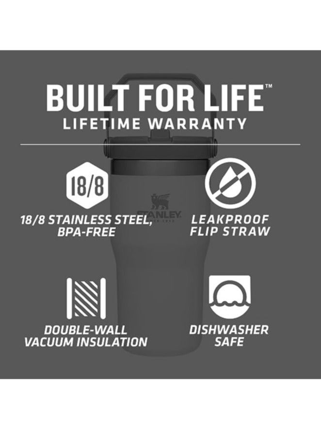 Stanley IceFlow 30oz Flip Straw Water Bottle – Dusk Pink Edition with Double-Wall Vacuum Insulation, Leakproof Flip Lid, and Foldable Handle – Keeps Drinks Cold for 12 Hours or Iced for 48 Hours – Dishwasher Safe & Travel-Ready - Image 2