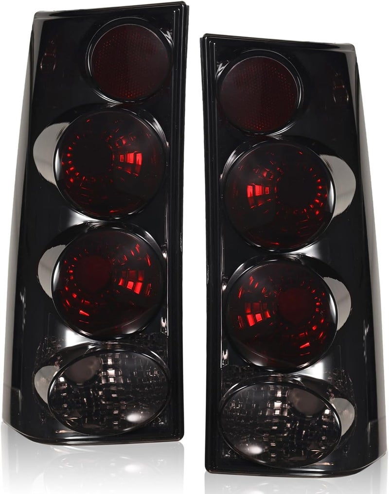 Boine Tail Light for 2003-2022 Chevy Express & GMC Savana Van - Driver & Passenger Side Rear Brake Lamps (Black Smoke) - Image 1