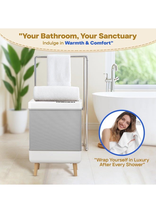 VIPBATH 35L Towel Warmer Gift Set – Family-Sized Foldable Design with Window, Dual Safety Shut-Off for Overheat & Tip-Over, 12 Aroma Discs – A Spa-Like Luxury for Home & Loved Ones - Image 5