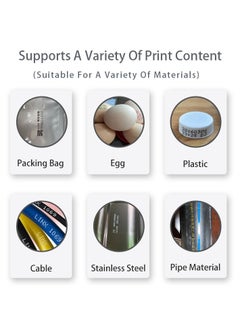 Demin Portable 12.7mm Handheld Inkjet Printer QR Barcode Batch Number Logo Expiry Date Label Printer 25 Languages Non-encrypted  - Image 2