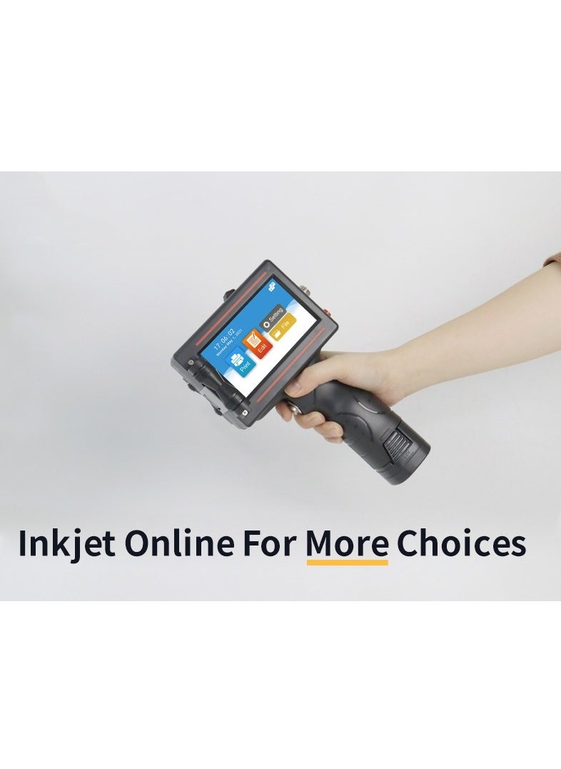 Demin - Portable 12.7mm Handheld Inkjet Printer QR Barcode Batch Number Logo Expiry Date Label Printer 25 Languages Non-encrypted - Image 1