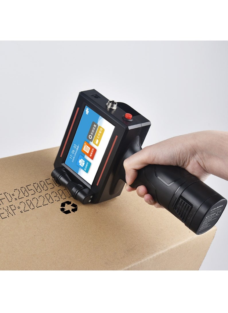 Demin - Portable 12.7mm Handheld Inkjet Printer QR Barcode Batch Number Logo Expiry Date Label Printer 25 Languages Non-encrypted - Image 1