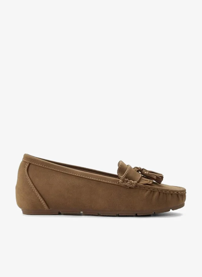 Le Confort Women Suede Tassel Detail Loafers