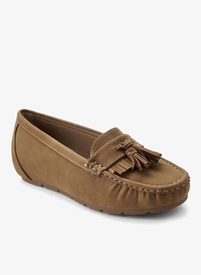 Le Confort Women Suede Tassel Detail Loafers