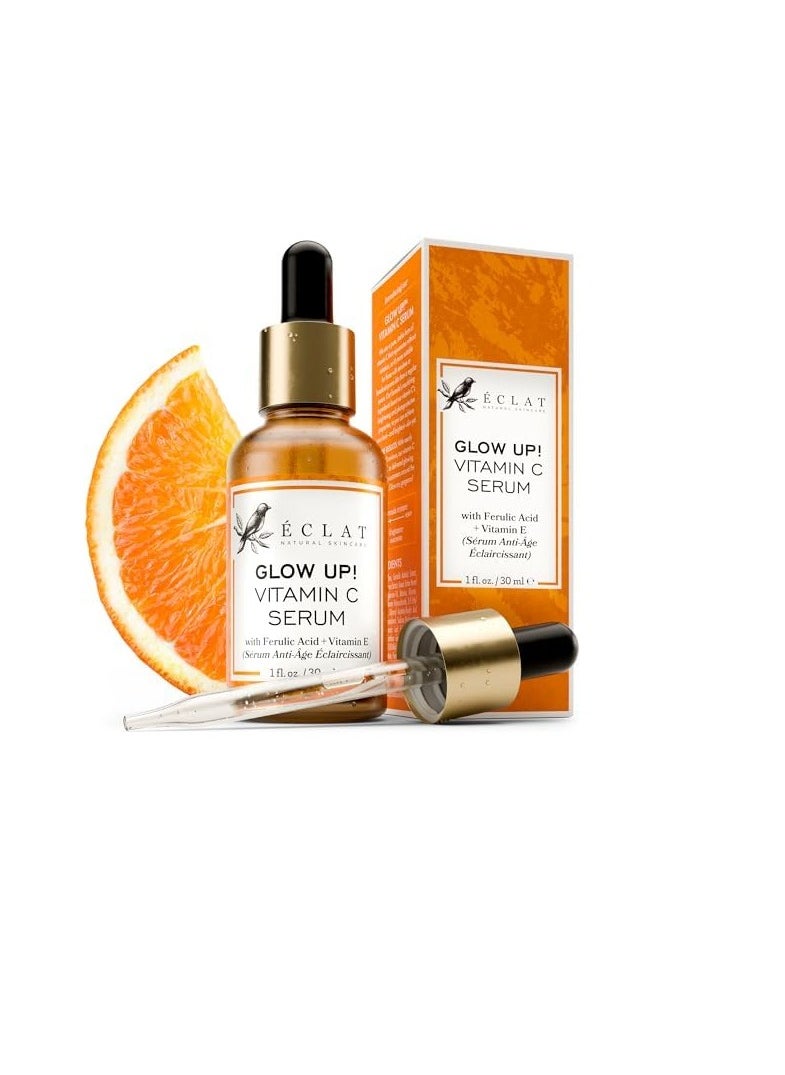 Eclat Skincare Vitamin C Face Serum Dark Spot Remover Facial Serum, Vit C Serum with Hyaluronic Acid Ferulic Acid & Vit E Anti Aging and Skin Brightening Serum Pure Vitamin C Serum Skin Care  - Image 1