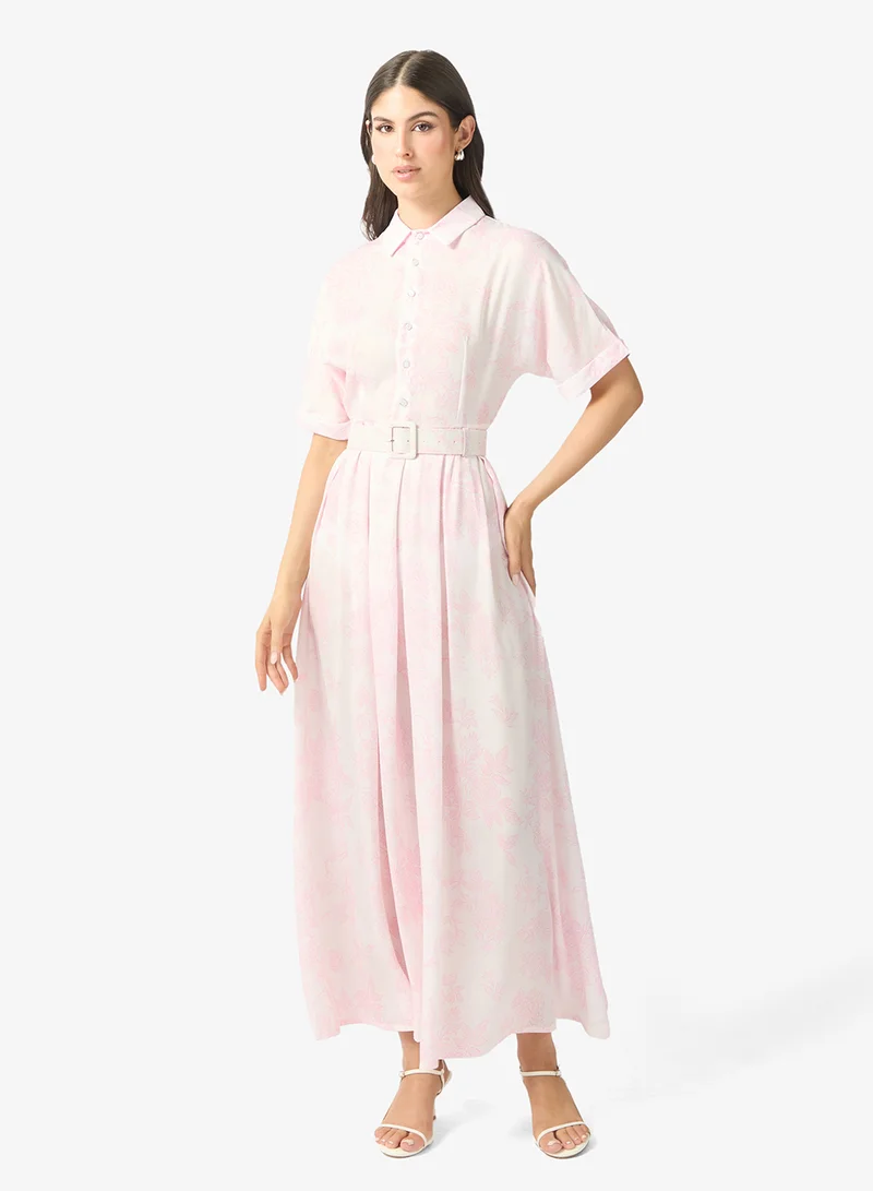 Ella  Printed Shirt Dress for Women | Best Price UAE