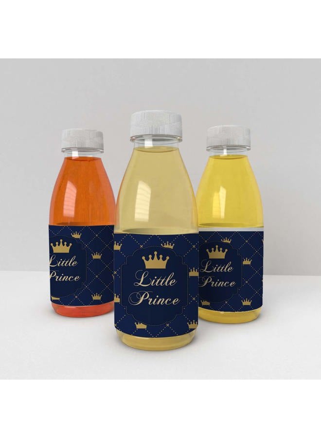 None/Brand 24 Royal Prince Baby Shower Water Bottle Labels for Boy Royal Decorations Party Supplies. (8.5x2 inches) - Image 5