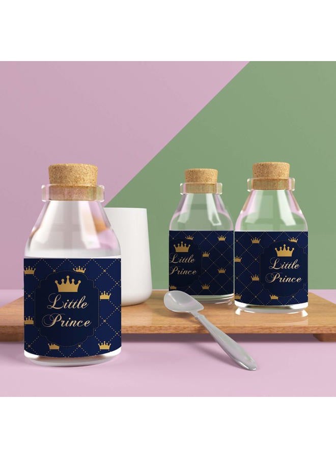 None/Brand 24 Royal Prince Baby Shower Water Bottle Labels for Boy Royal Decorations Party Supplies. (8.5x2 inches) - Image 3