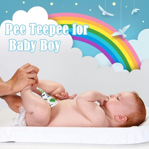 YSSPPOY 6 Pcs Peepeeteepe for Baby Boy Reusable Pee Peep Teepee Baby Boy with Hang Loop6 Patterns - Image 3