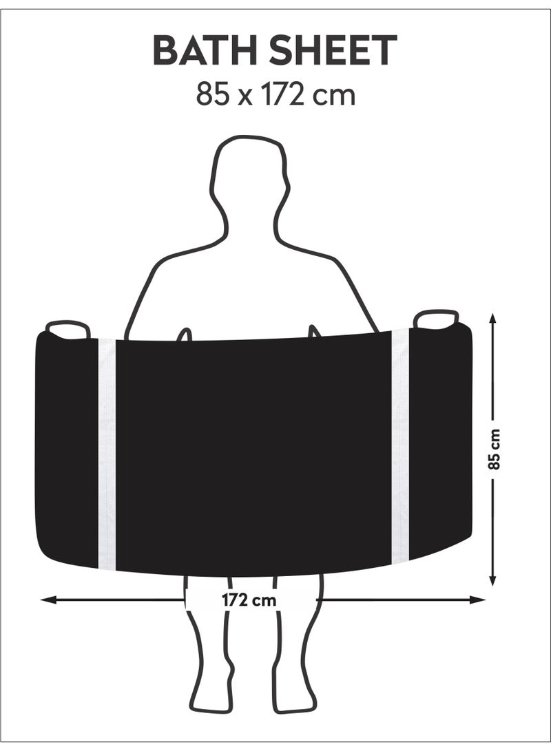 دوناتيلا قسط 100 ٪ بتمشيط القطن 1-قطع ورقة حمام (85 س 172 سم) 600 غسم منشفة كبيرة ، ماصة للغاية ، سريعة الجافة ، أفضل منشفة للحمام ، سبا وفندق ، رمادي فاتح - Image 2