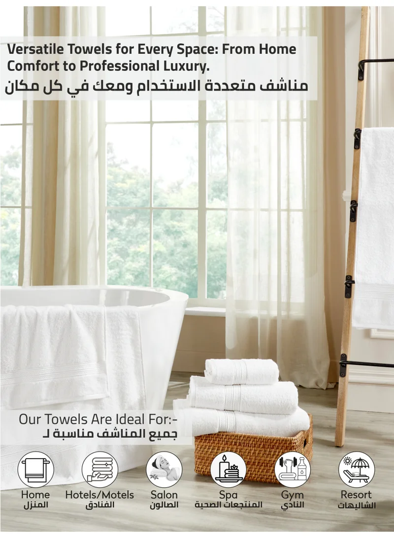 Donetella Premium 100 % Combed Cotton 1-Pcs Bath Sheet (85 X 172 CM) 600 GSM Large Towel, Highly Absorbent, Quick Dry,Best Towel for Bathroom, Spa And Hotel,Light Grey