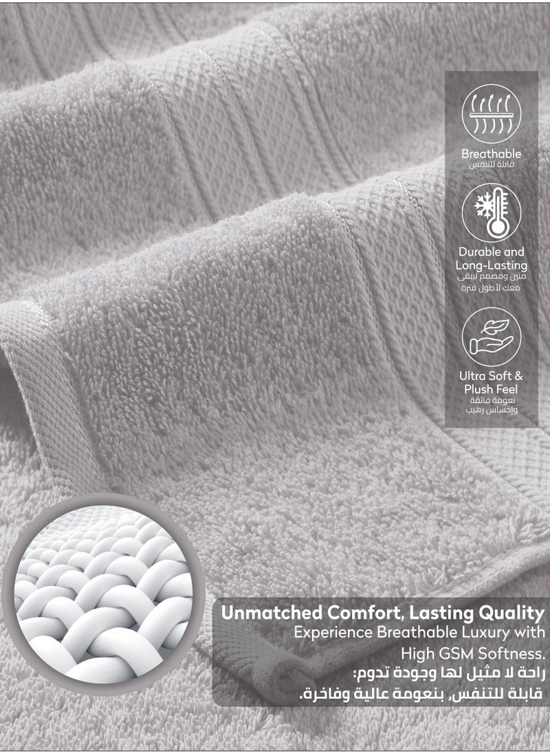 Premium 100 % Combed Cotton 1-Pcs Bath Sheet (85 X 172 CM) 600 GSM Large Towel, Highly Absorbent, Quick Dry,Best Towel for Bathroom, Spa And Hotel,Light Grey - pzsku/ZED4C763678D74BEEF92FZ/45/_/1732552907/2ea80709-e44c-4752-b3eb-7cbcf191637d