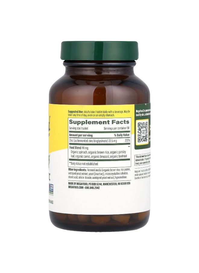 MegaFood MegaFood, Zinc, 22.5 mg, 60 Tablets  - Image 2