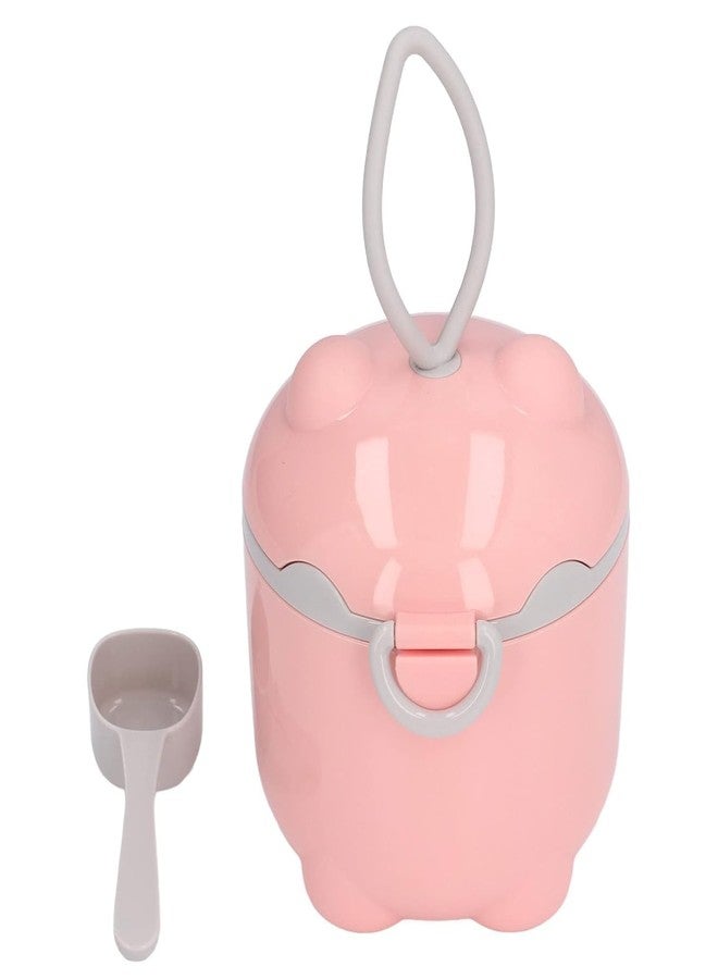 Moppets Portable Baby Formula Dispenser, Travel Milk Powder Formula Container | Kids Snack Baby Food Storage Container | Milk Powder box for Baby (PINK - 300ml) - Image 1