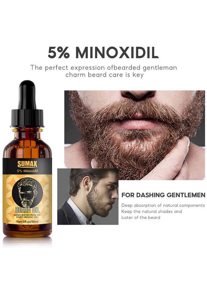 SUMAX - Beard Growth Oil, With 5% Minoxidil 30ML - Image 1