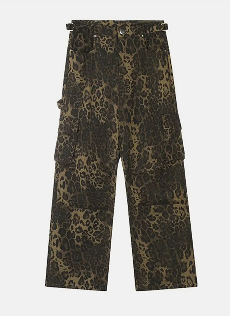 YUNIQEE Women Animal Loose Fit Cargo Trouser