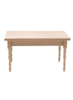 Handley House Dollhouse Miniature Rectangular Kitchen Table (Unfinished)  - Image 1