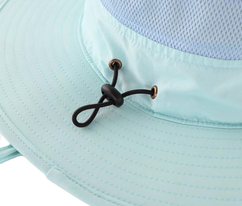 Home Prefer UPF50+ Mens Sun Hat Wide Brim Fishing Hat Airy Womens Bucket Hat UV Protection Hat for Mens Womens Beach Safari Gardening Golf Aqua - Image 5