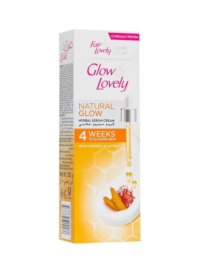 Natural Glow Herbal Serum Cream With Turmeric And Saffron 100g