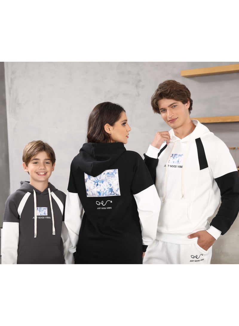 Dantil Line Boys' full hoodie set with back print - Image 1