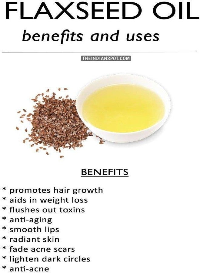 Olvedic Best Flaxseed Essential Oil - Natural & Undiluted For Skin Care & Hair Treatment-Pack of 2 (30 ml each) - Image 2