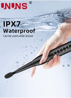 UNUNS Ultrasonic Electric Toothbrush,5 Modes USB Rechargeable Smart Toothbrush,4 Replacement Brush Heads,Built-in 2-Minute Smart Timer,Black  - Image 5