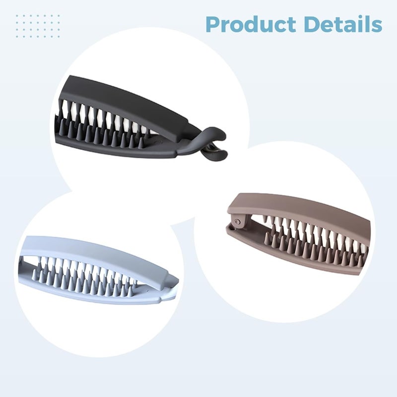 Vintage Banana Hair Clips 4 Pack, Clincher Comb Ponytail Holder For Long Hair - Image 2