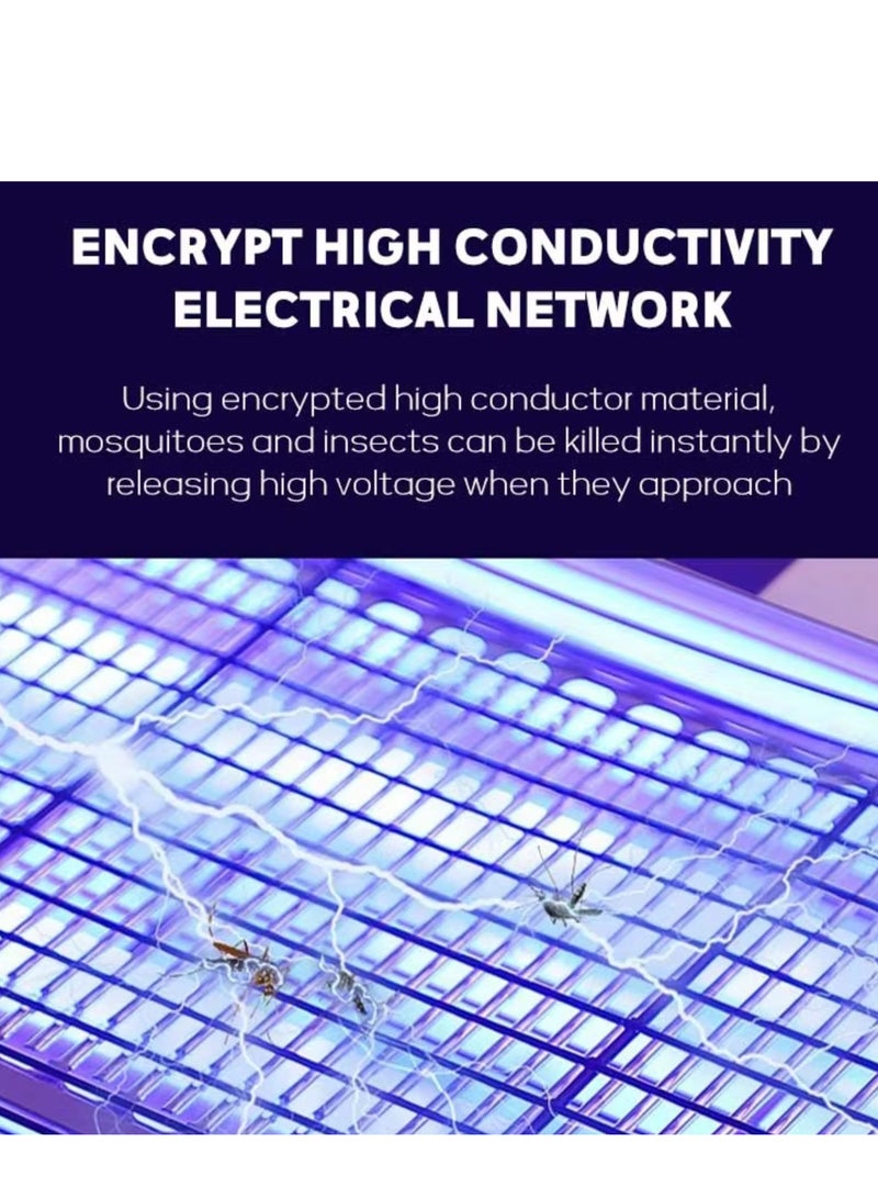 10W Electric Mosquito Killer Lamp, UV Flying Insects Killer, Electronic UV Bug Zapper, Powerful 360° Coverage,Electronic Mosquito Trap for Home, Bedroom, Kitchen, Office, Garden suit for Outdoor and Indoor. - Image 3