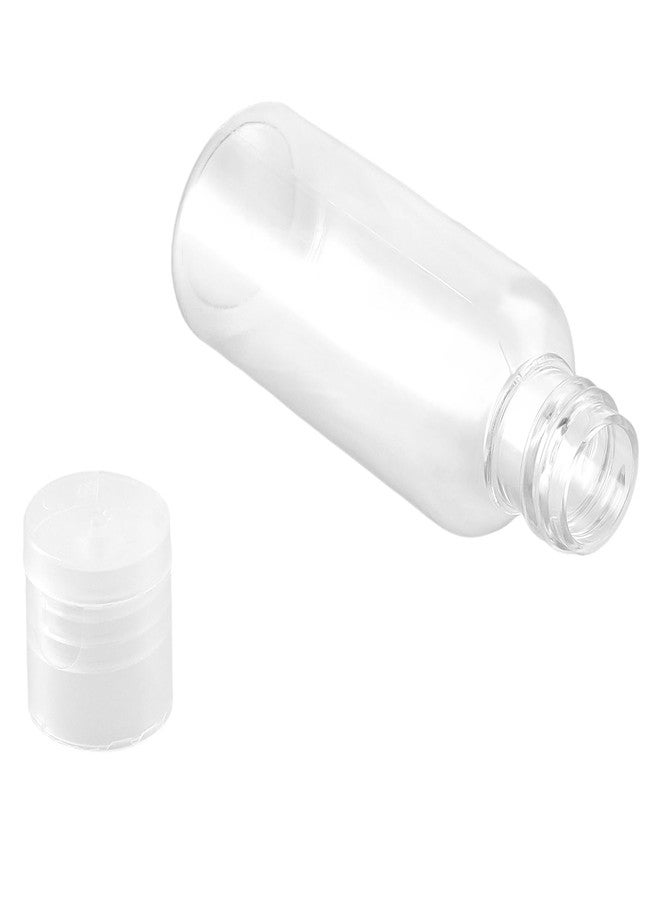 PINGEUI 100 Pack 1oz/30ml Clear Plastic Empty Bottles with Flip Cap, Refillable Travel/Daily Use Bottles - Image 4