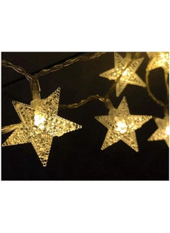 erorex White Star 50 Led Star String Lights Warm Twinkle Fairy Lights Battery Operated Lights For Wedding Patio Princess Castle Play Tents Bedroom Decoration  - Image 2