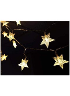 erorex White Star 50 Led Star String Lights Warm Twinkle Fairy Lights Battery Operated Lights For Wedding Patio Princess Castle Play Tents Bedroom Decoration  - Image 4