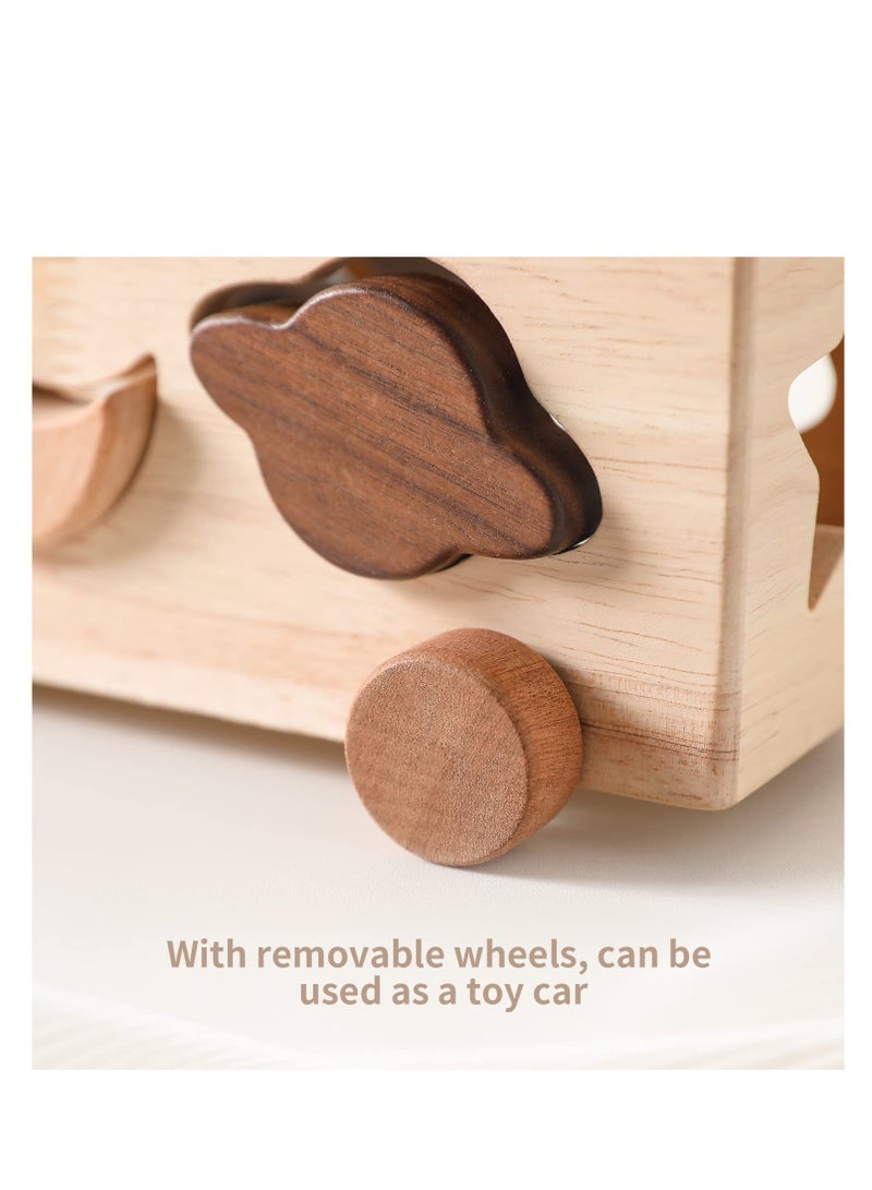 لعبة تصنيف الأشكال الخشبية مونتيسوري للرضع، لعبة تعليمية من السيليكون قابلة للتكديس للأولاد والبنات من عمر 1-3 سنوات، هدية مثالية للأطفال في مرحلة ما قبل المدرسة - Image 5