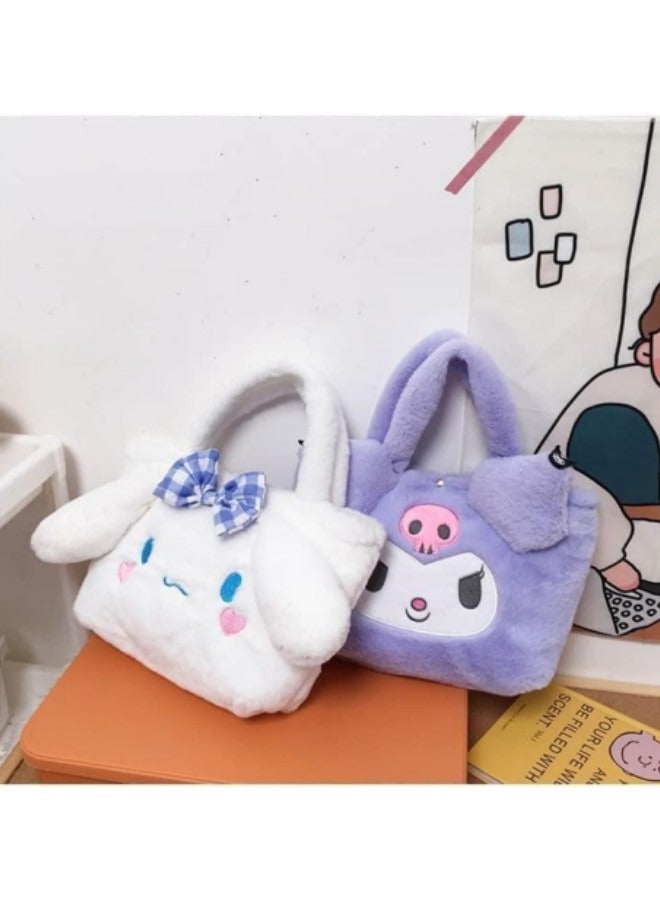 حقيبة يد قطيفة من Kawaii Cinnamoroll Sanrio من My Melody Anime - Image 2