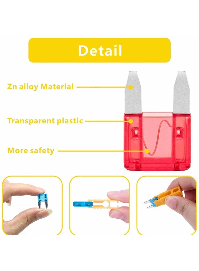 هيدفانا صمامات شفرة، 120 قطعة تشكيلة صمامات شفرات صغيرة (2، 3، 5، 7.5، 10، 15، 20، 25، 30، 35 أمبير) لمجموعة صمامات السيارات الشاحنات القوارب أجهزة الصراف الآلي. - Image 2
